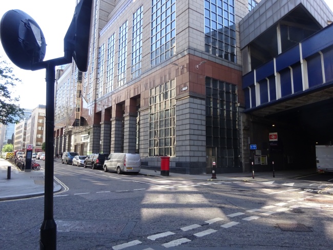Crosswall, and leading to America square, in June 2021