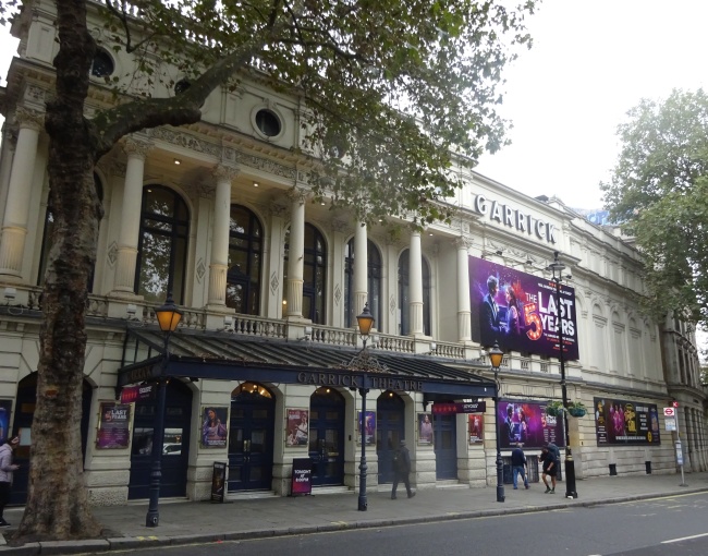 Garrick Theatre, 2 Charing Cross Road in October 2021