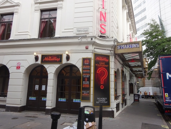 St. Martin's Theatre, West street, London in October 2021